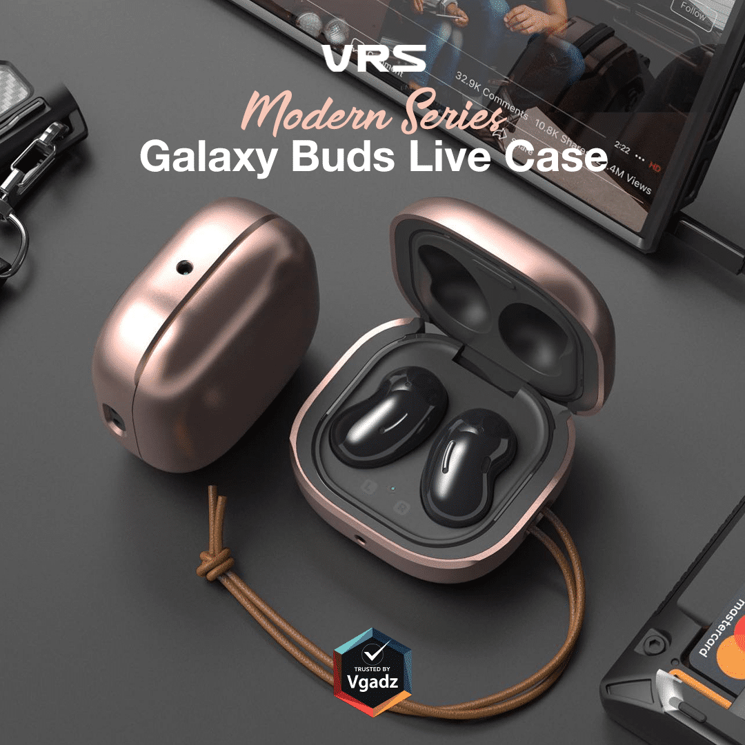 เคส VRS รุ่น Modern - Galaxy Buds 2 Pro/ Buds 2/ Buds Pro/ Buds Live - Sand Stone