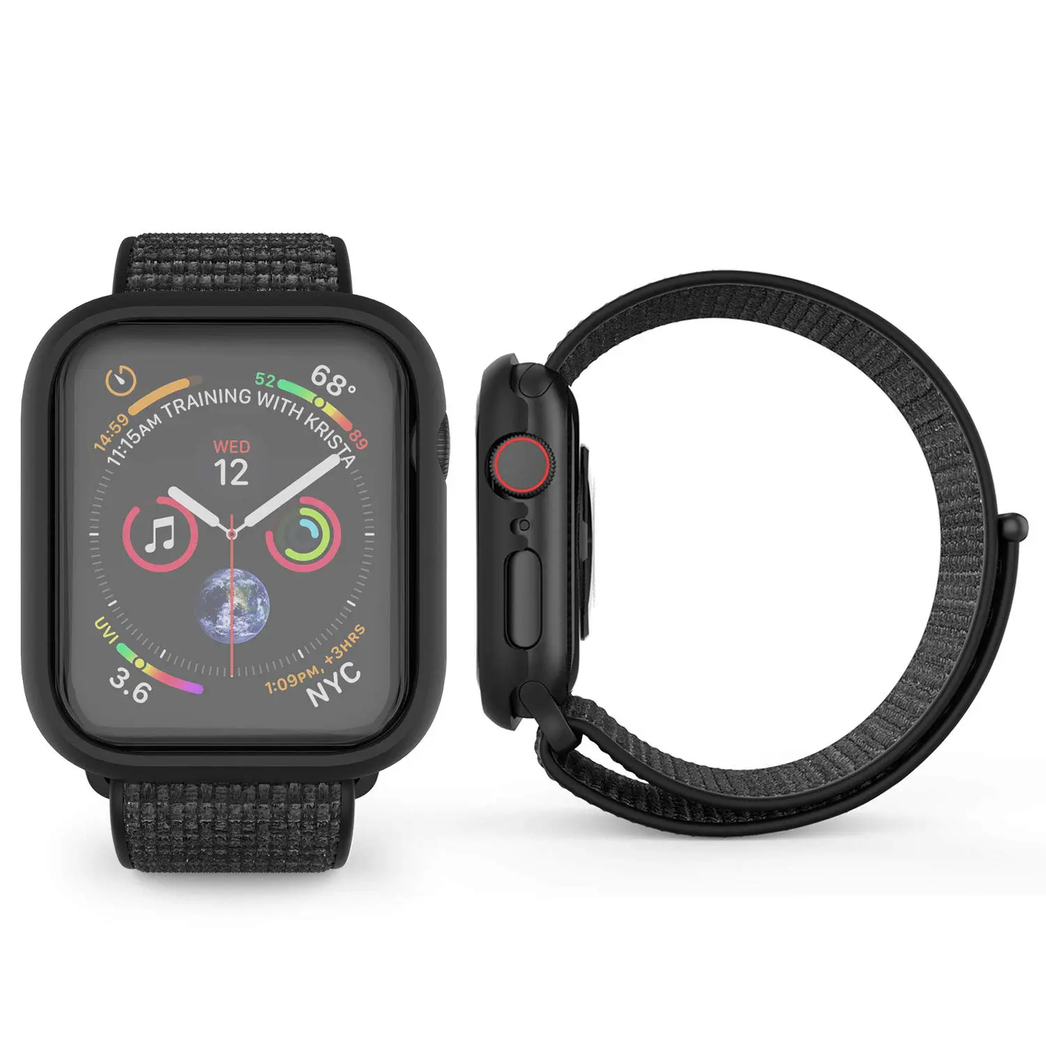 ฟิล์มกระจกนิรภัย Whitestone Dome Glass - Apple Watch Series 6/SE/5/4 (44mm) - เซตฟิล์ม2แผ่น + เครื่องอบ UV