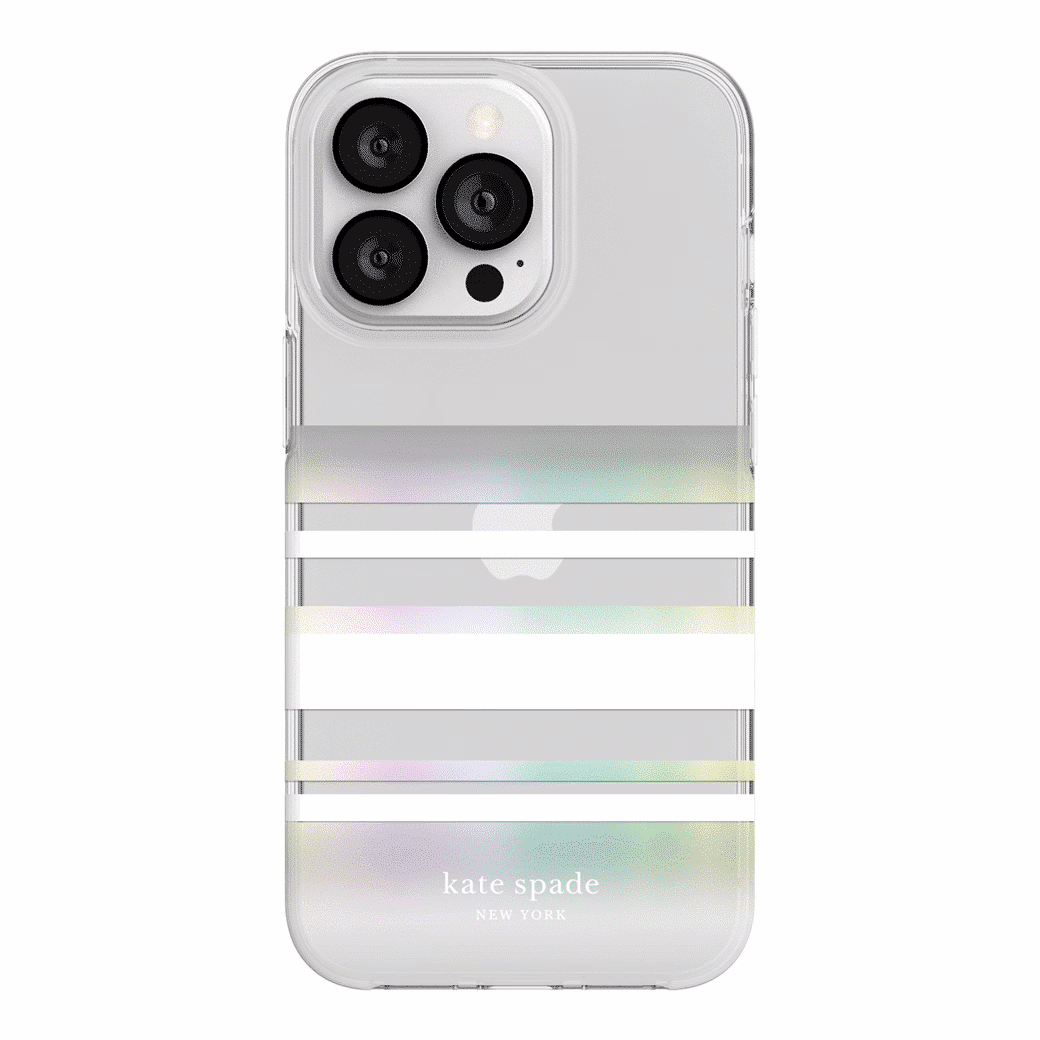 เคส Kate Spade New York รุ่น Protective Hardshell Case - iPhone 13 Pro - Park Stripe