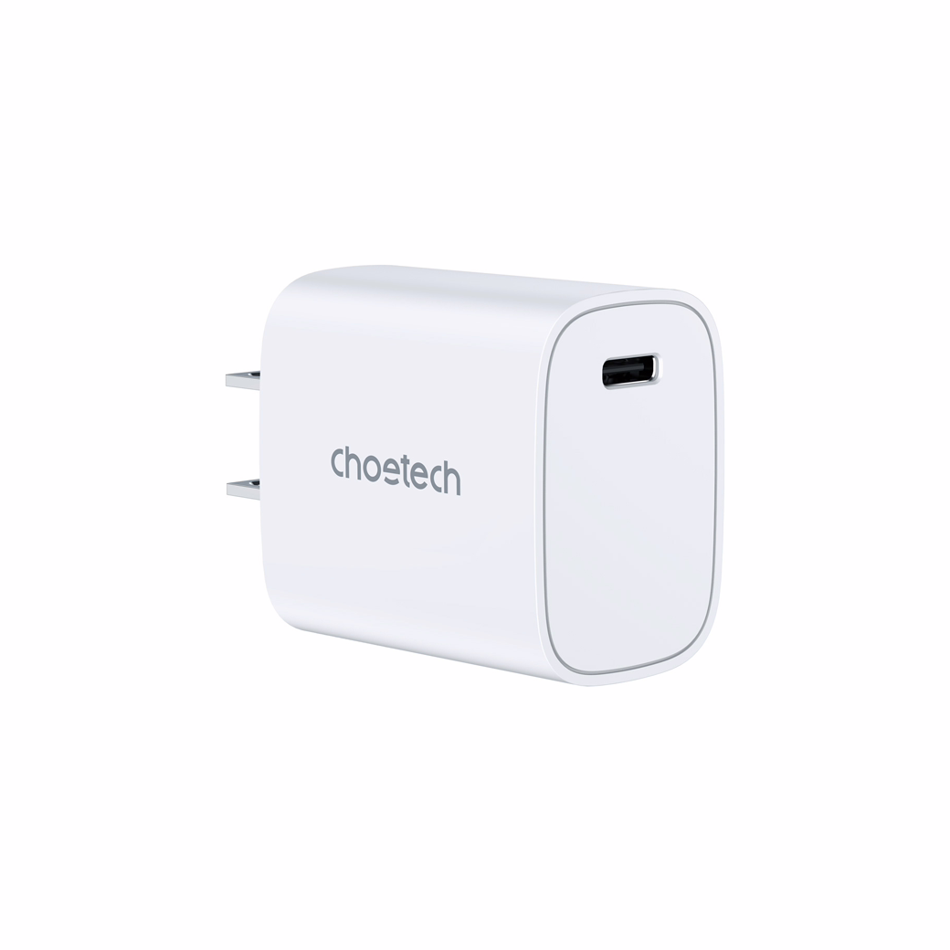 Choetech หัวชาร์จ รุ่น Q5004 อแดปเตอร์ Type-C  ชาร์จไว 20W - สี White