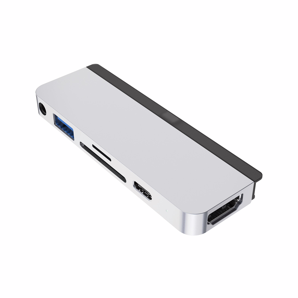 อุปกรณ์เชื่อมต่อ Hyper รุ่น HyperDrive 6-in-1 USB-C Hub for iPad Pro - สีเงิน