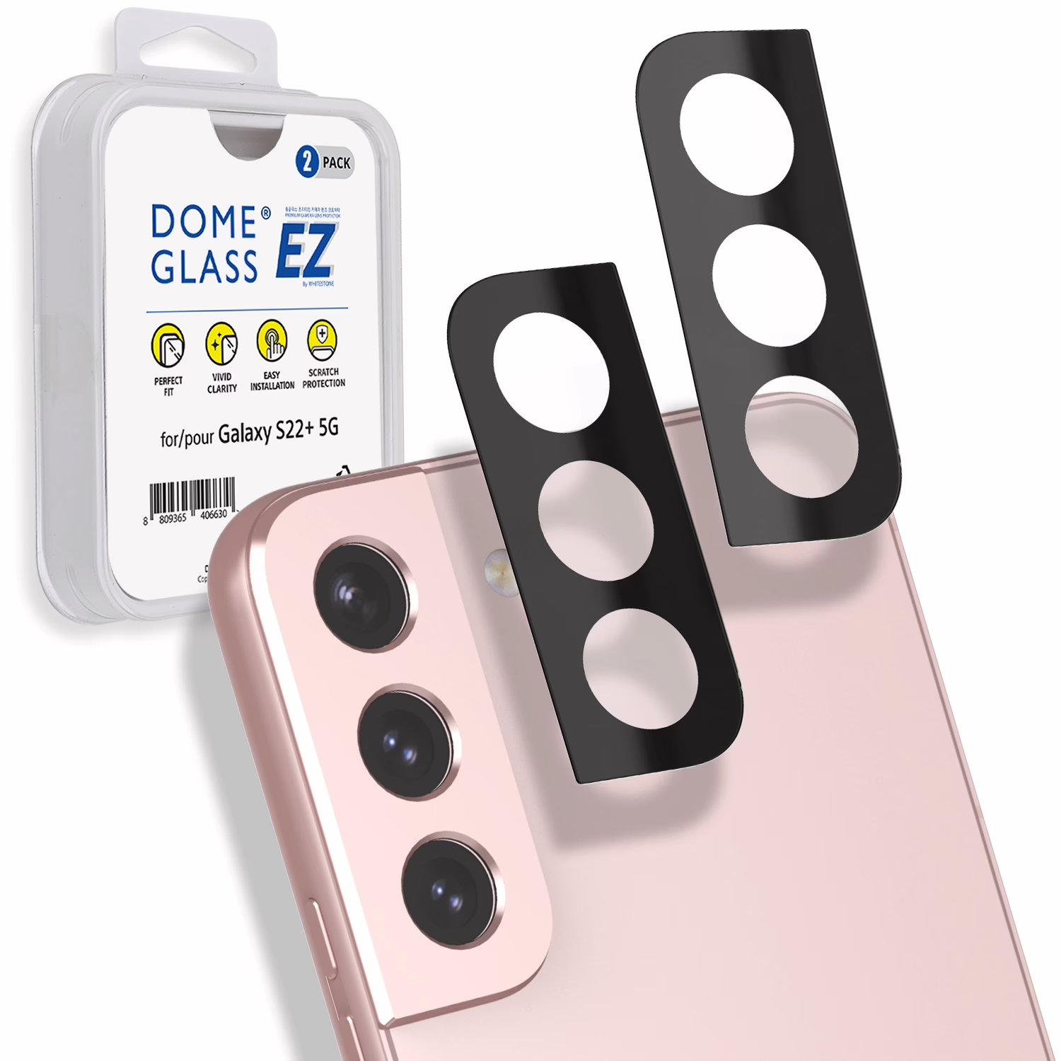 Whitestone Camera Protector - ฟิล์มกระจกเลนส์กล้อ Galaxy S22 Plus