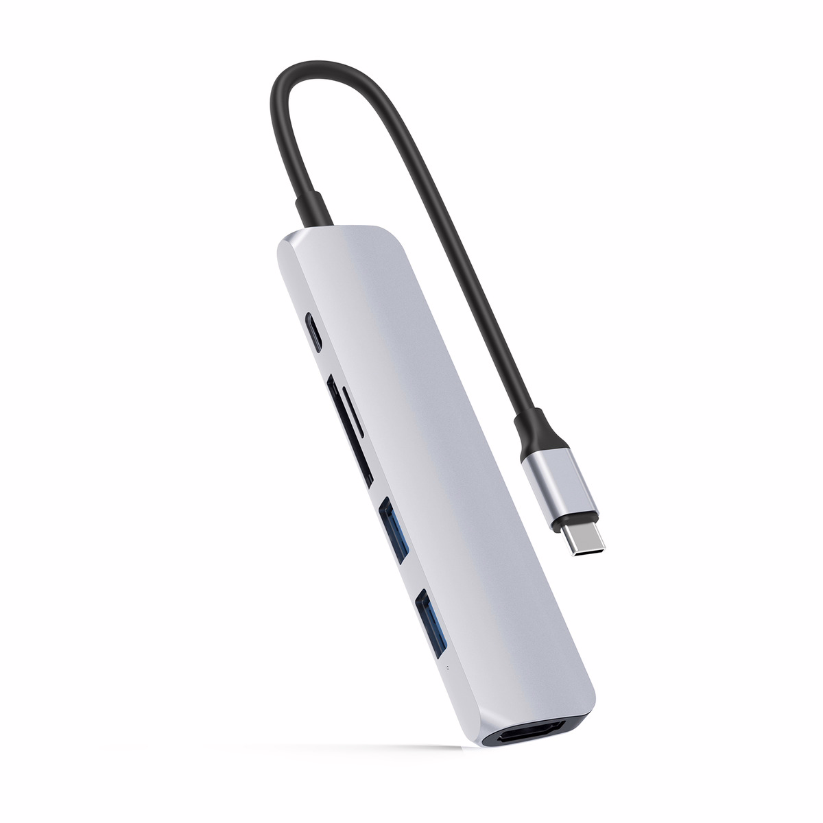 อุปกรณ์เชื่อมต่อ Hyper รุ่น Hyperdrive Bar 6-in-1 USB-C Hub - สีเงิน