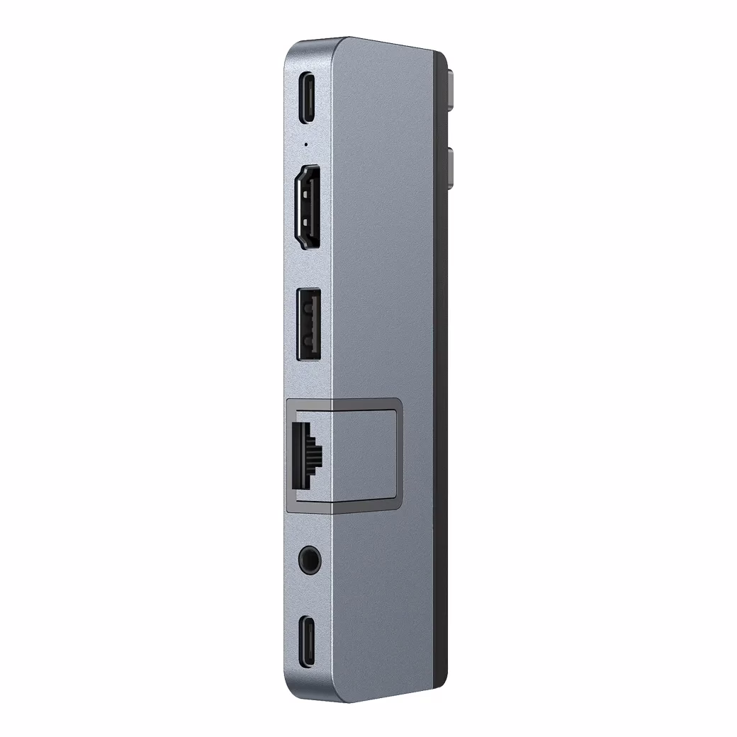 อุปกรณ์เชื่อมต่อ Hyper รุ่น HyperDrive Duo Pro 7 in 2 USB-C Hub for MacBook Pro 2021 - สีเทา