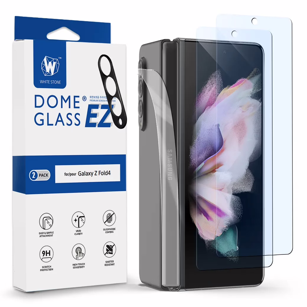 Whitestone EZ Clear Glass - ฟิล์มกระจก Galaxy Z Fold 4 (มีที่ครอบเลนส์กล้องในชุด)