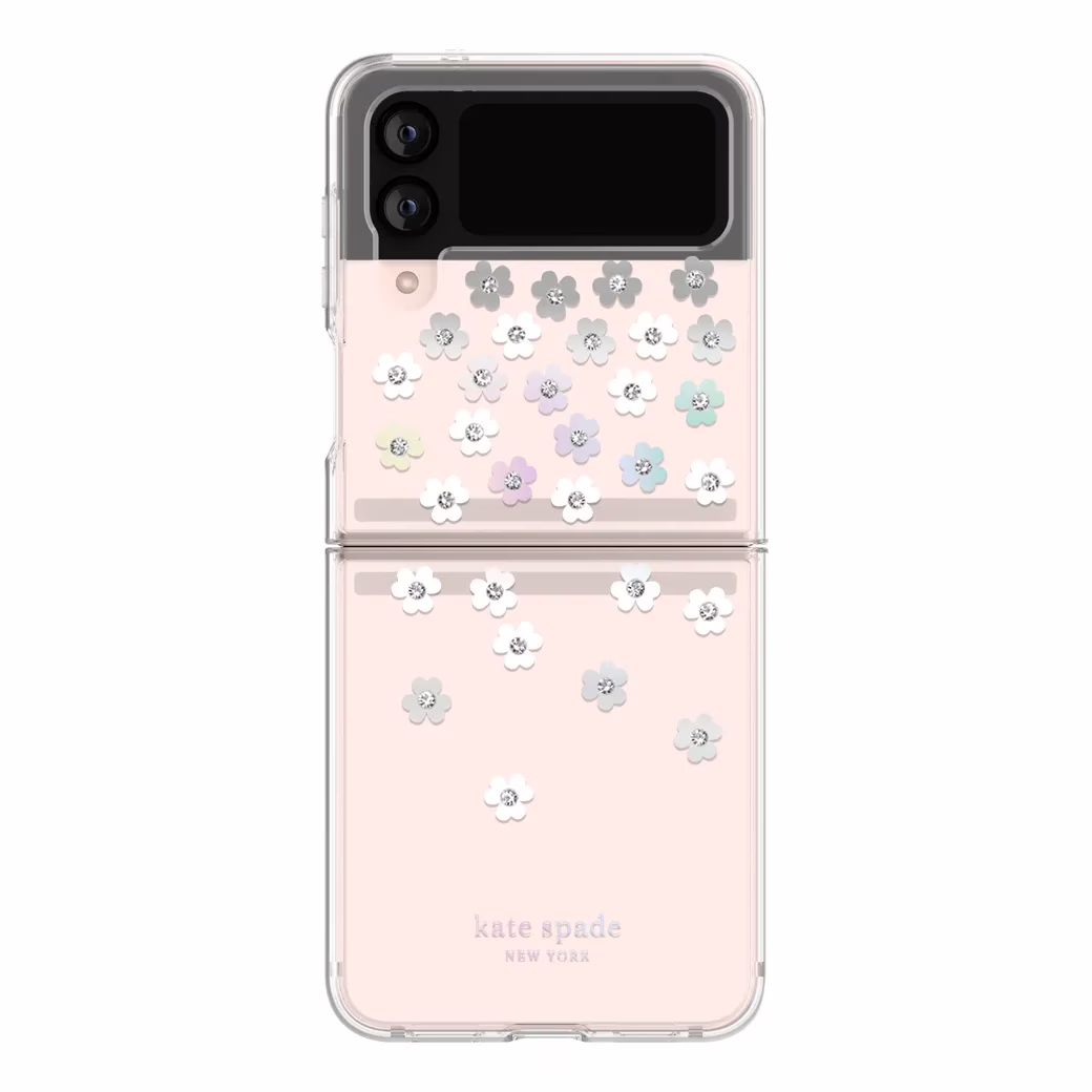 Kate Spade New York รุ่น Protective Hardshell Case - เคส Galaxy Z Flip 4 - Scattered Flowers