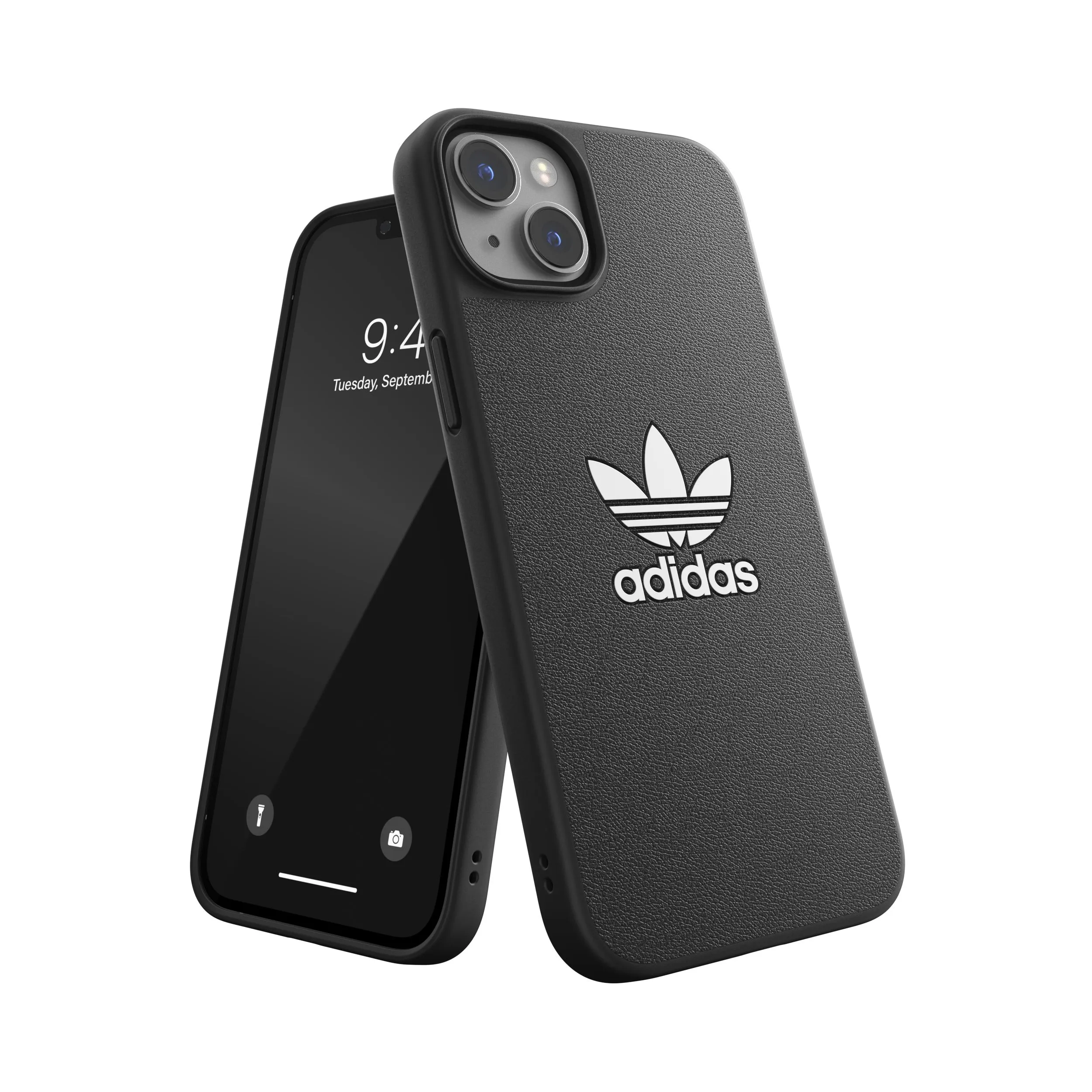 Adidas รุ่น Moulded Case Basic - เคส iPhone 14 Plus - สี Black/White