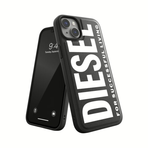 Diesel รุ่น Moulded Case Core - เคส iPhone 14 Plus - สี Black/White - Image 2