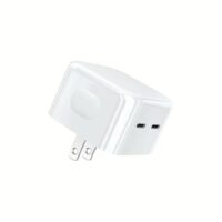 Choetech หัวชาร์จ รุ่น Q5008 Dual USB-C อแดปเตอร์ 2 พอร์ต Type-C  ชาร์จไว 35W - สี White
