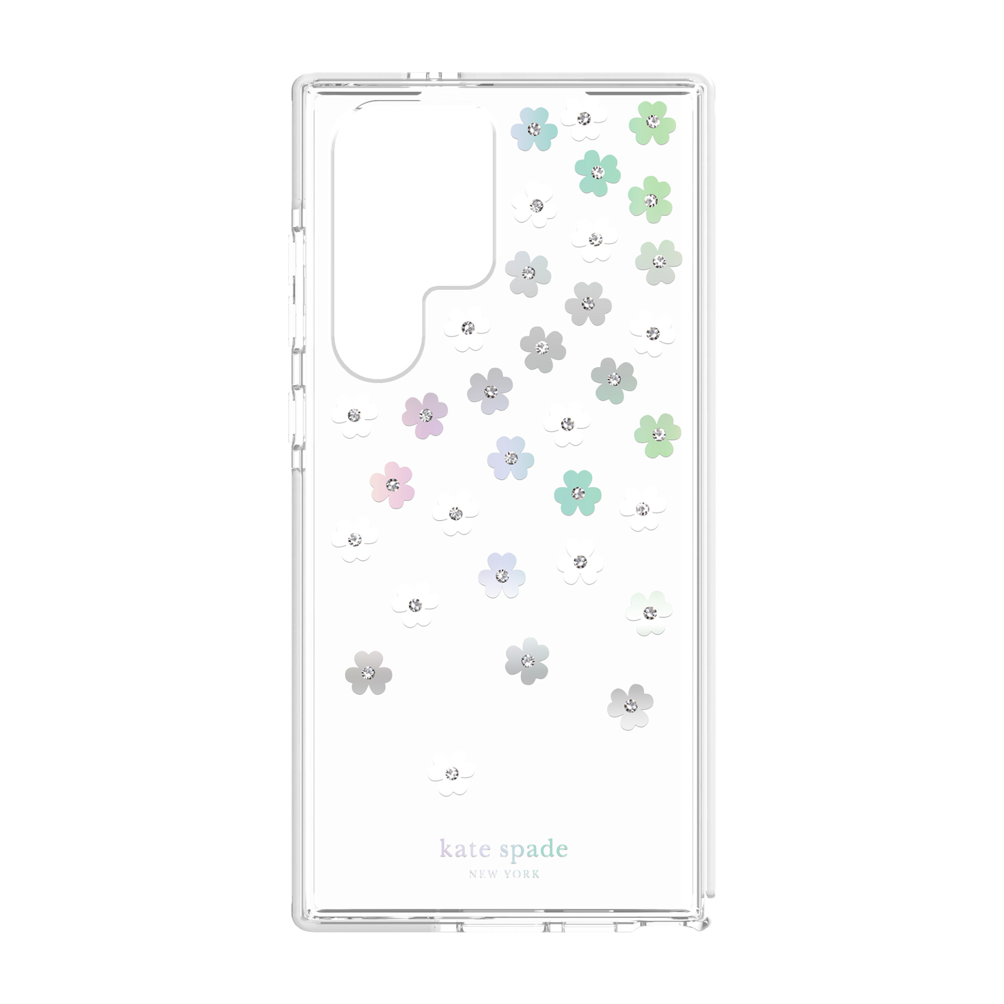 Kate Spade New York รุ่น Defensive Hardshell - เคส Galaxy S23 Ultra - ลาย Scattered Flowers