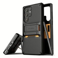 VRS รุ่น QuickStand Pro - เคส Galaxy S22 Ultra - สี Black