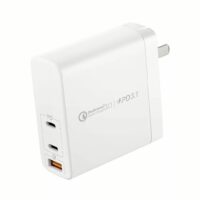 หัวชาร์จ Momax รุ่น Oneplug 3-Port GaN Charger (140W) - สีขาว