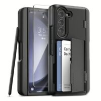 VRS รุ่น Terra Guard Modern Go S - เคส Galaxy Z Fold 5 - สี Matte Black (แถมฟิล์มหน้าจอ)