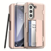 VRS รุ่น Terra Guard Modern Go S - เคส Galaxy Z Fold 5 - สี Pink Sand (แถมฟิล์มหน้าจอ)