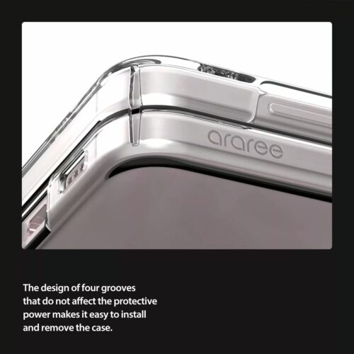 Araree รุ่น Nukin 360 - เคส Galaxy Z Flip 5 - สี Clear - Image 13