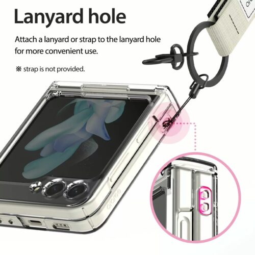 Araree รุ่น Nukin 360 - เคส Galaxy Z Flip 5 - สี Clear - Image 14