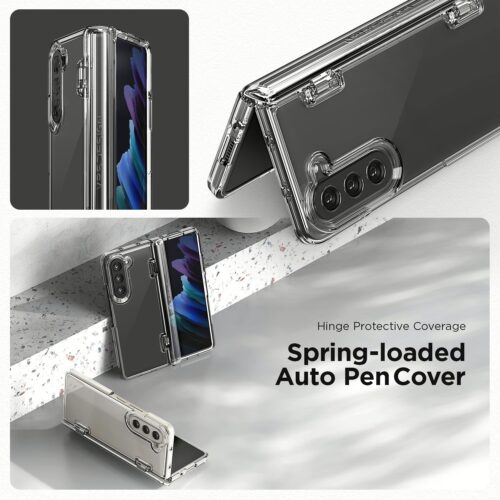 VRS รุ่น Simpli Fit - เคส Galaxy Z Fold 5 - สี Clear (แถมฟิล์มหน้าจอ) - Image 5