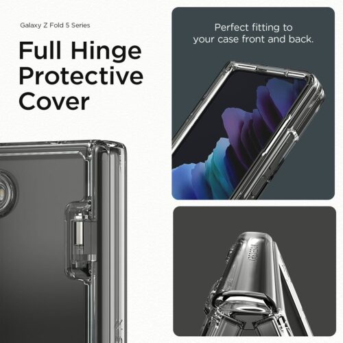 VRS รุ่น Simpli Fit - เคส Galaxy Z Fold 5 - สี Clear (แถมฟิล์มหน้าจอ) - Image 7