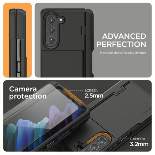 VRS รุ่น Terra Guard Modern Go S - เคส Galaxy Z Fold 5 - สี Cream (แถมฟิล์มหน้าจอ) - Image 5