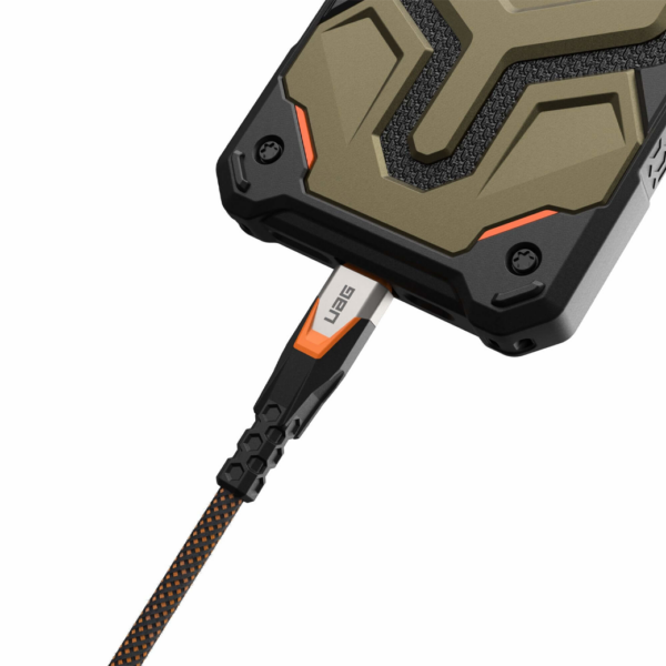 สายชาร์จ UAG รุ่น SRGE Ultra USB-C 3.2-to-USB-C 3.2 Cable ความยาว 0.75 เมตร - สี Black/Orange