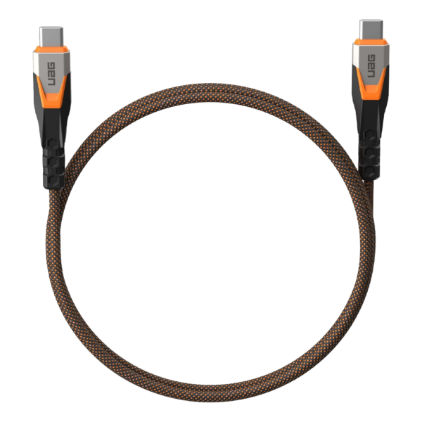 สายชาร์จ UAG รุ่น SRGE Ultra USB-C 3.2-to-USB-C 3.2 Cable ความยาว 0.75 เมตร - สี Black/Orange