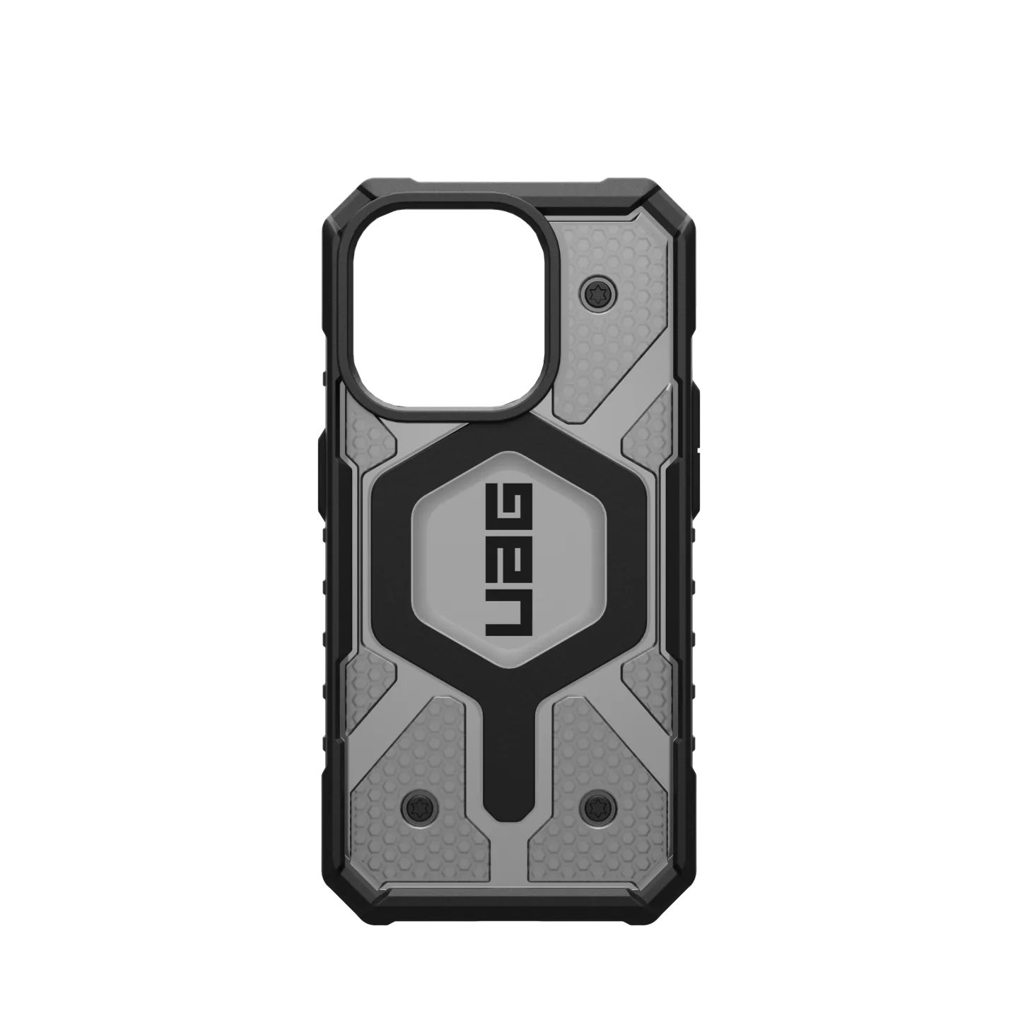 UAG รุ่น Pathfinder Clear MagSafe - เคส iPhone 15 Pro - สี Ash