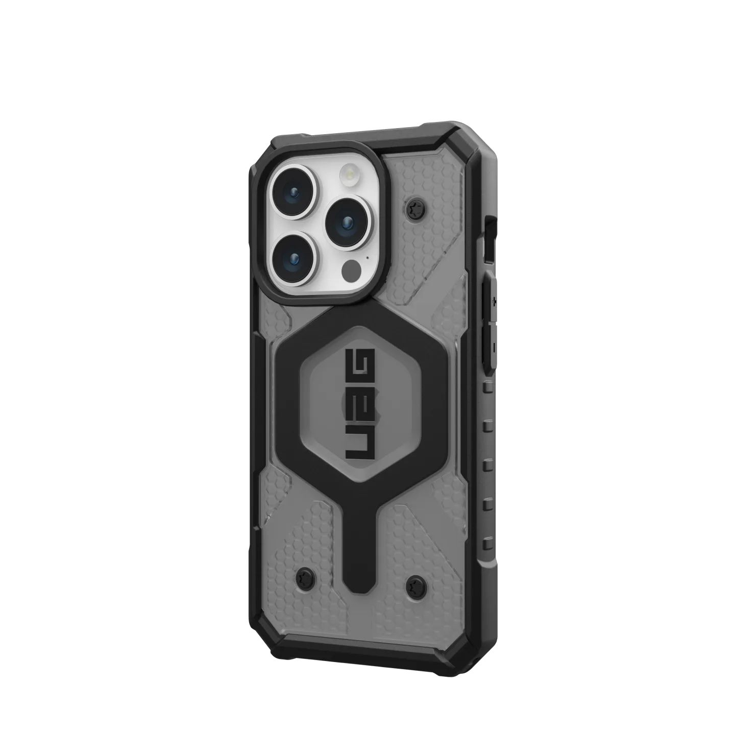 UAG รุ่น Pathfinder Clear MagSafe - เคส iPhone 15 Pro - สี Ash