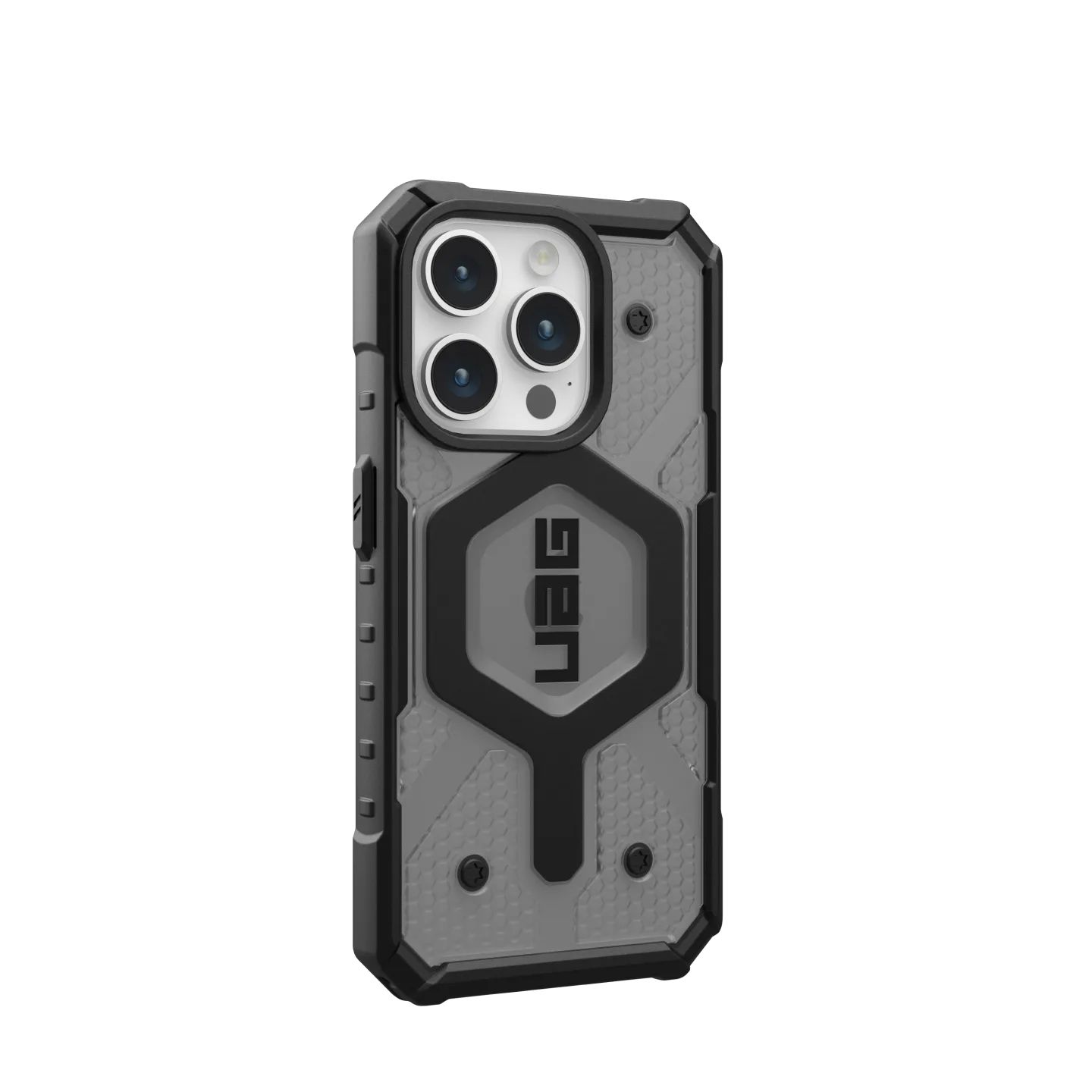 UAG รุ่น Pathfinder Clear MagSafe - เคส iPhone 15 Pro - สี Ash