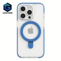 ZAGG รุ่น Santa Cruz Snap with Ring Stand - เคส iPhone 15 Pro Max  - สี Clear/Blue