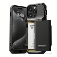 VRS รุ่น Damda Glide Pro - เคส iPhone 15 Pro - สี Black Groove