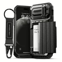 VRS รุ่น Damda Glide Ultimate - เคส iPhone 15 Pro Max - สี Black