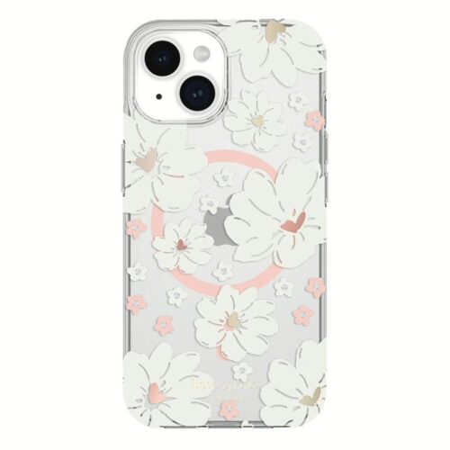 Kate Spade รุ่น Protective Case with MagSafe - เคส iPhone 15 - สี Classic Peony