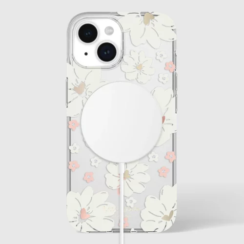 Kate Spade รุ่น Protective Case with MagSafe - เคส iPhone 15 - สี Classic Peony - Image 2