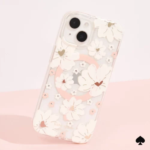 Kate Spade รุ่น Protective Case with MagSafe - เคส iPhone 15 - สี Classic Peony - Image 6