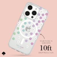 Kate Spade รุ่น Protective Case with MagSafe - เคส iPhone 15 Pro - สี Scattered Flowers