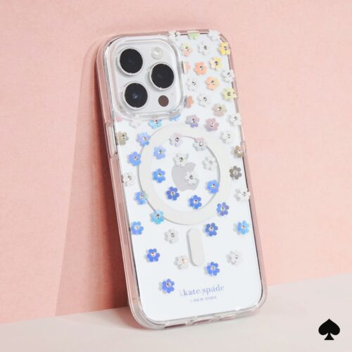 Kate Spade รุ่น Protective Case with MagSafe - เคส iPhone 15 Pro - สี Scattered Flowers - Image 8