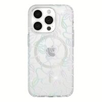 Kate Spade รุ่น Protective Case with MagSafe - เคส iPhone 15 Pro - สี Modern Floral Silver