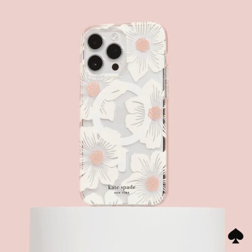 Kate Spade รุ่น Protective Case with MagSafe - เคส iPhone 15 Pro Max - สี Hollyhock Cream - Image 5