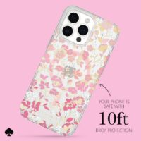 Kate Spade รุ่น Protective Case with MagSafe - เคส iPhone 15 Pro Max - สี Flowerbed Pink Ombre