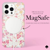 Kate Spade รุ่น Protective Case with MagSafe - เคส iPhone 15 Pro Max - สี Flowerbed Pink Ombre