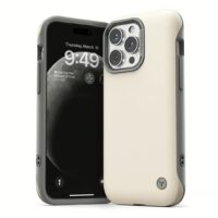 VRS รุ่น Magsafe Terra Guard Modern - เคส iPhone 15 Pro Max - สี Cream