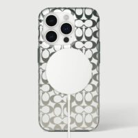 Coach รุ่น Protective with MagSafe - เคส iPhone 15 Pro - ลาย Signature C Ombre Deep Forest