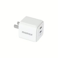 Momax หัวชาร์จ รุ่น ONE Plug อแดปเตอร์ GaN 2 พอร์ต Type-C Fast Charge 35W - สี White