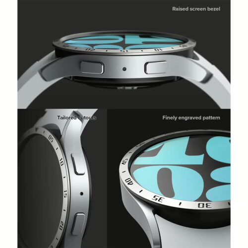 Ringke รุ่น Bezel Styling - ขอบหน้าปัด Galaxy Watch 6 (44mm) - Stainless Steel - สีเงิน - Image 6