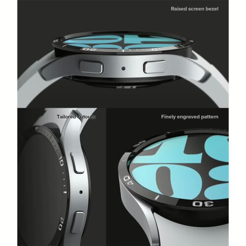 Ringke รุ่น Bezel Styling - ขอบหน้าปัด Galaxy Watch 6 (44mm) - Stainless Steel - สีดำ - Image 6