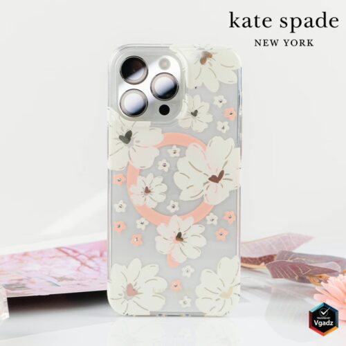 Kate Spade รุ่น Protective Case with MagSafe - เคส iPhone 15 - สี Classic Peony - Image 8