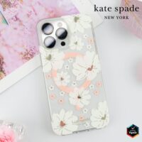 Kate Spade รุ่น Protective Case with MagSafe - เคส iPhone 15 - สี Classic Peony