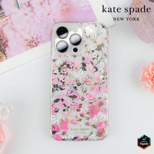 Kate Spade รุ่น Protective Case with MagSafe - เคส iPhone 15 Pro Max - สี Flowerbed Pink Ombre - Image 12