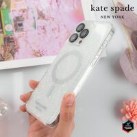 Kate Spade รุ่น Protective Case with MagSafe - เคส iPhone 15 Pro Max - สี Chunky Glitter Iridescent