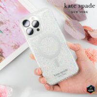 Kate Spade รุ่น Protective Case with MagSafe - เคส iPhone 15 Pro Max - สี Chunky Glitter Iridescent